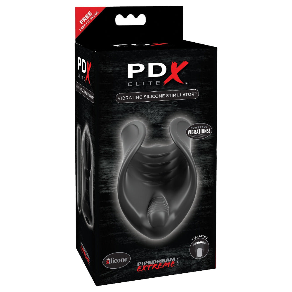 PDX Elite Vibrating Silicone Stimulator Masturbators Pipedream Products