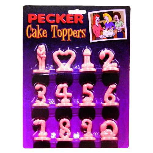 Numerical Penis Birthday Cake Toppers Novelties and Games Pipedream Products 