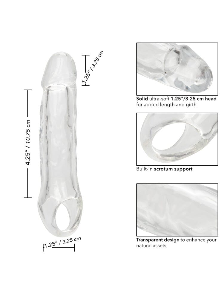 Performance Maxx Clear Penis Extension More Toys CalExotics Clear 1.25"