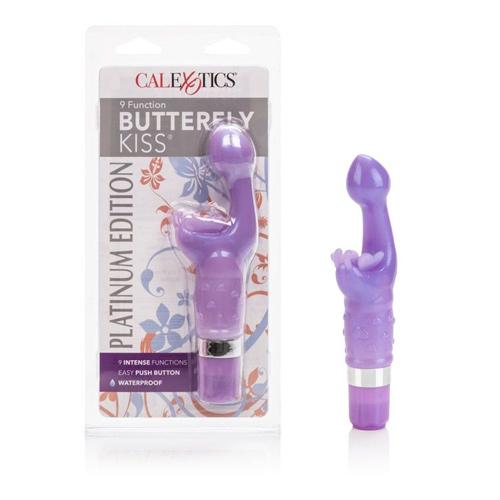 Butterfly Kiss Platinum Edition Vibrator Vibrators CalExotics Purple