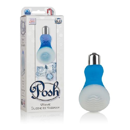 Posh Wave Vibrating Ice Massager Vibrators CalExotics Blue