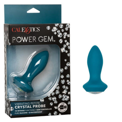 Power Gem Petite Vibrating Crystal Probe Anal Toys CalExotics Teal