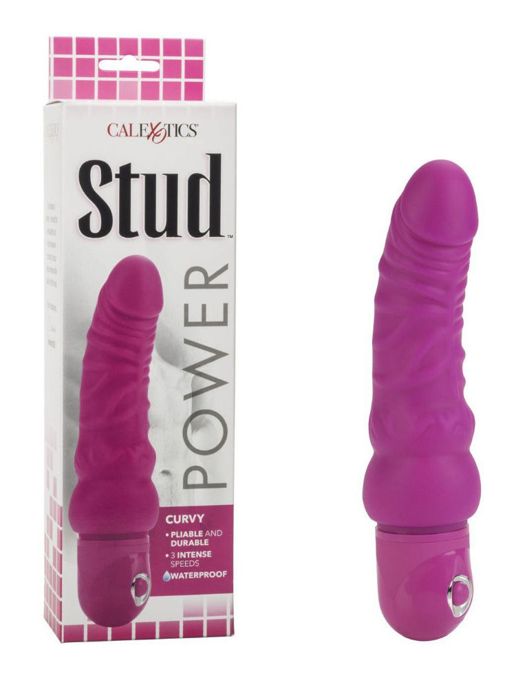 Power Stud Curvy Classic Vibrator Vibrators CalExotics Pink