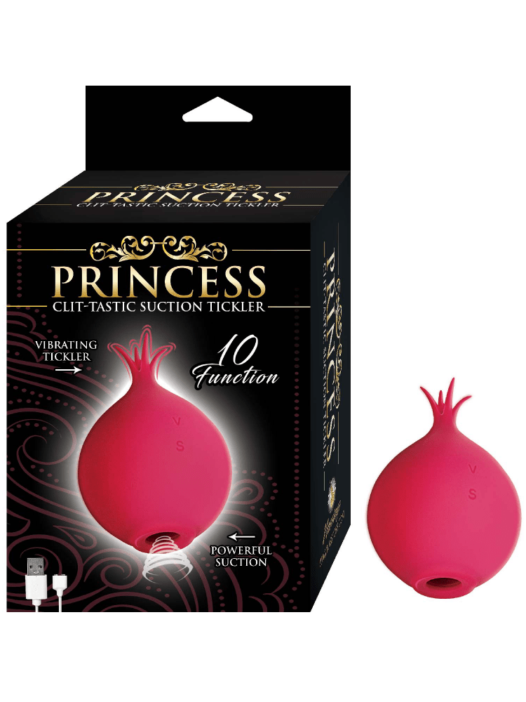Princess Clit-tastic Suction Tickler Vibe Vibrators Nasstoys Red