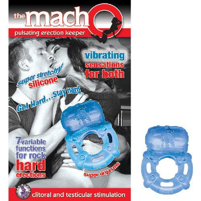 The MachO Pulsating Erection Keeper Ring More Toys Nasstoys Blue