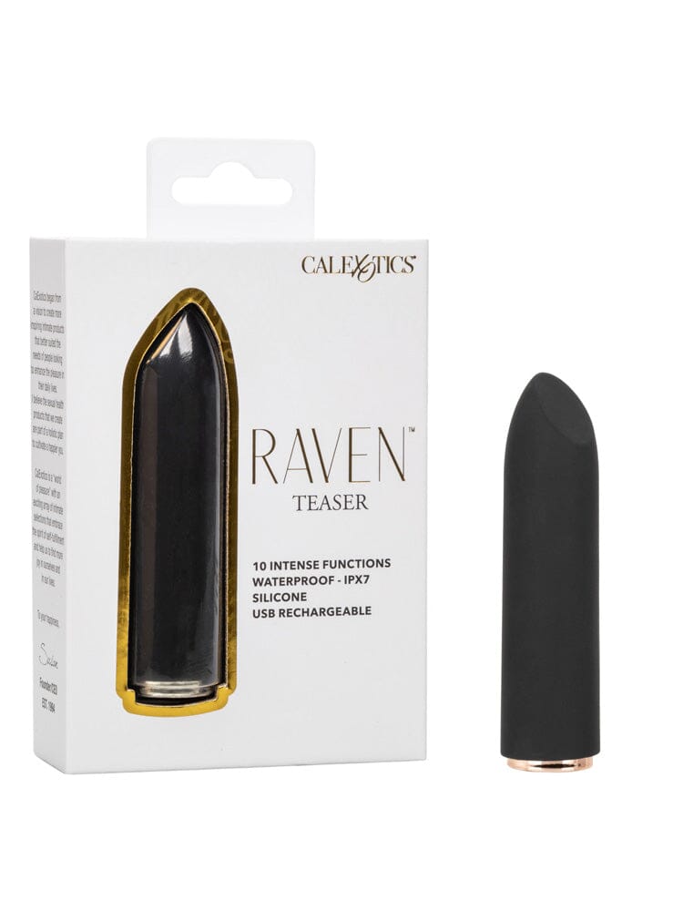 Raven Teaser Lipstick Compact Clitoral Vibe Vibrators CalExotics Black