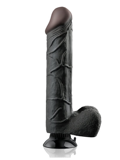 Real Feel Deluxe No. 12 Realistic Dildo Dildos Pipedream Products Black 12"