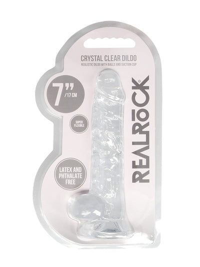 RealRock: Semi-Realistic Dildo with Balls Dildos Shots America Clear