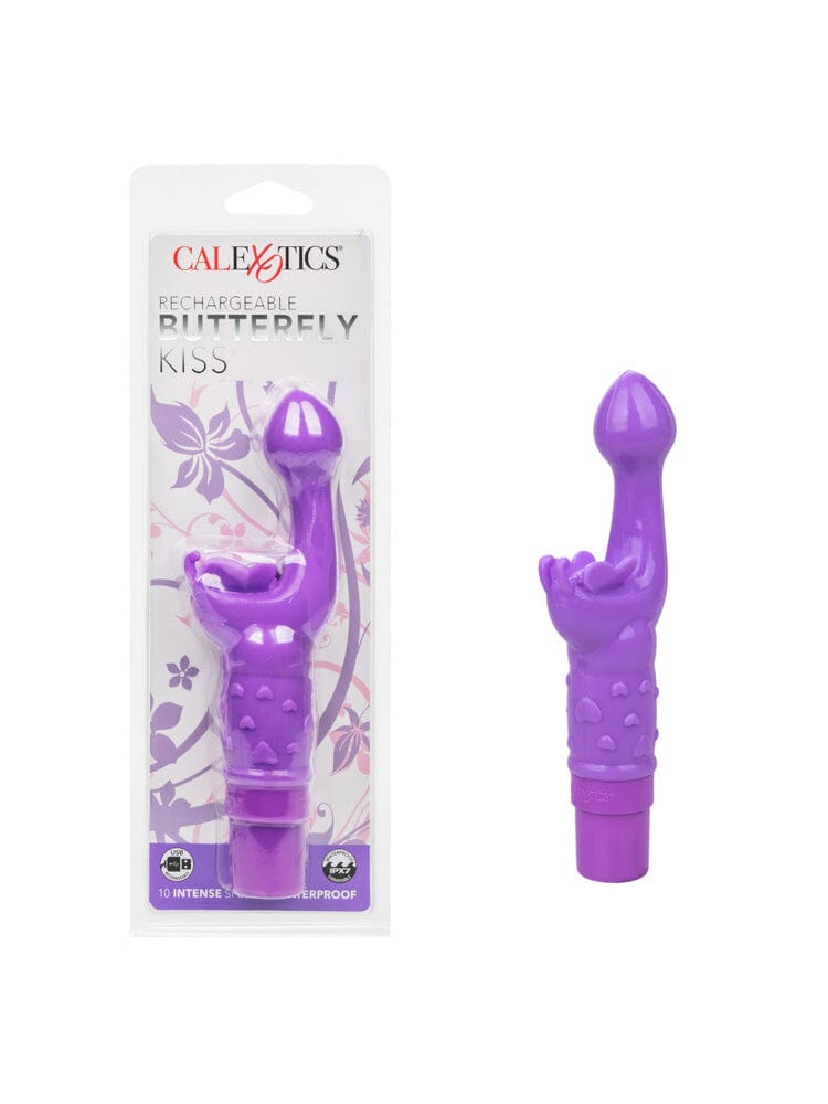 Butterfly Kiss Rechargeable G-Spot Vibrator Vibrators CalExotics Purple