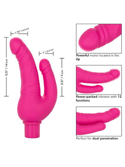 Rechargeable Power Stud Over & Under Anal Toy Dildos CalExotics 