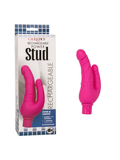 Rechargeable Power Stud Over & Under Anal Toy Dildos CalExotics 