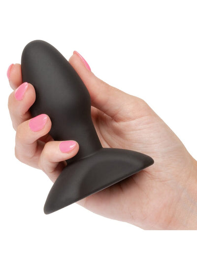 Rechargeable Silicone Tapered Anal Probe Anal Toys CalExotics Black
