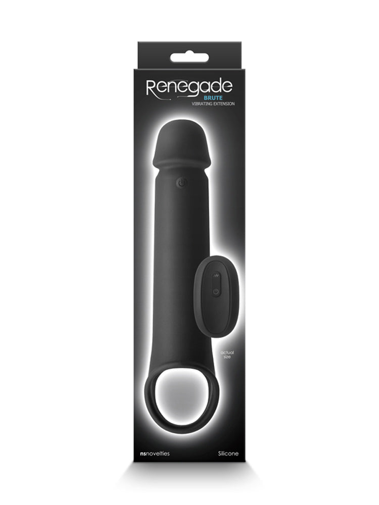 Renegade Brute Vibrating Penis Extension More Toys NS Novelties Black