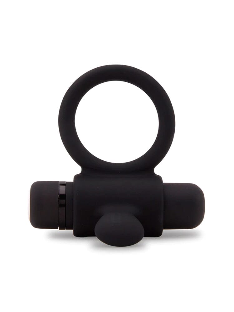 Rev Rechargeable Silicone Bullet Cock Ring More Toys Nu Sensuelle Black