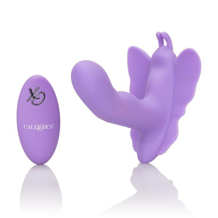 Venus Butterfly Remote Rocking Penis Vibrators CalExotics Purple
