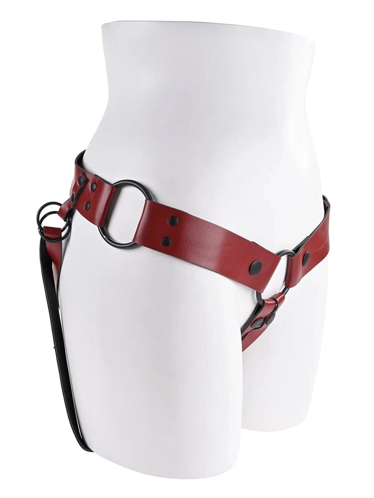 Saffron Monte 3-Way Strap-On Harness Bondage Sportsheets International Red