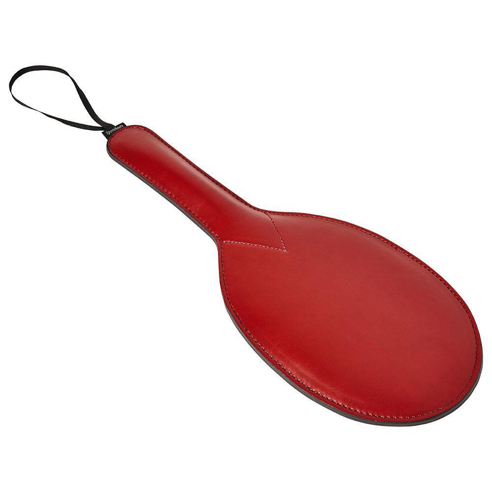 Saffron Ping-Pong Vegan Leather Paddle Bondage & Fetish Sportsheets International Red