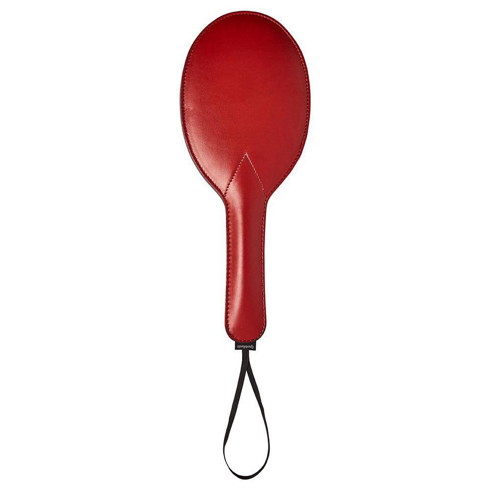 Saffron Ping-Pong Vegan Leather Paddle Bondage & Fetish Sportsheets International Red