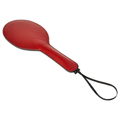 Saffron Ping-Pong Vegan Leather Paddle Bondage & Fetish Sportsheets International Red