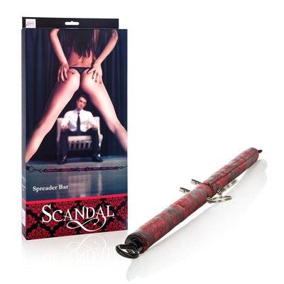 Scandal Bondage Adjustable Spreader Bar Bondage & Fetish CalExotics Red/Black
