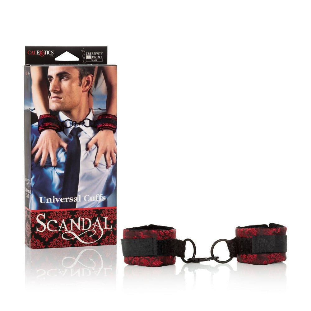 Scandal Bondage Universal BDSM Cuffs Bondage & Fetish CalExotics Black/Red