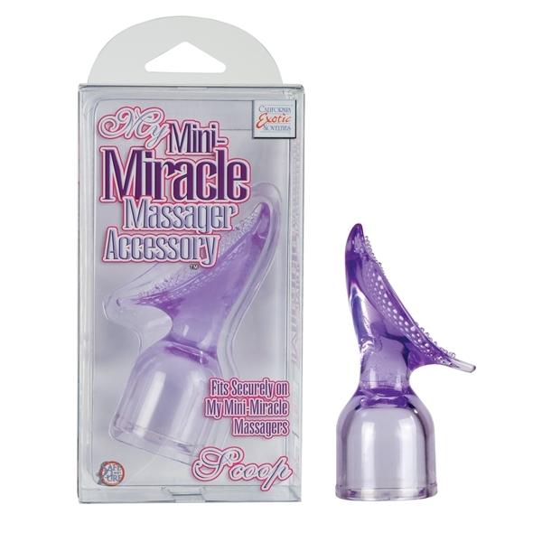 My Mini Miracle Massager Wand Attachment Vibrators CalExotics Purple