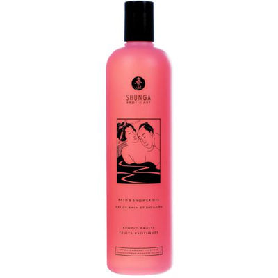 Rich and Creamy Shower Bath Gel Lubes and Massage Shunga 16 oz Exotic Fruits 