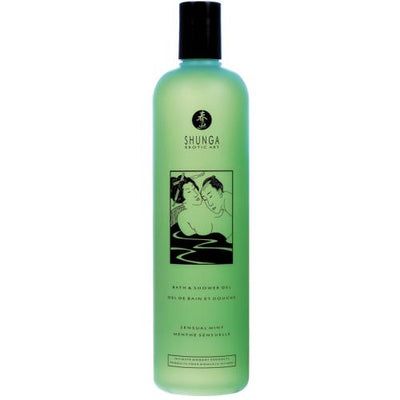 Rich and Creamy Shower Bath Gel Lubes and Massage Shunga 16 oz Mint 