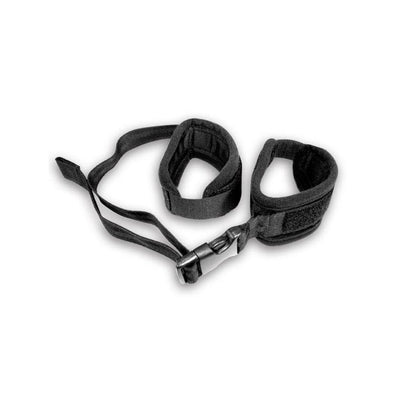 Sex & Mischief Adjustable BDSM Wrist Cuffs Bondage & Fetish Sportsheets International Black