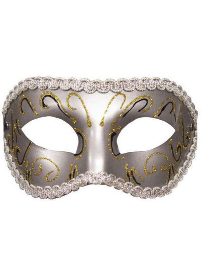 Sex & Mischief Grey Masquerade Mask Lingerie Sportsheets International One Size