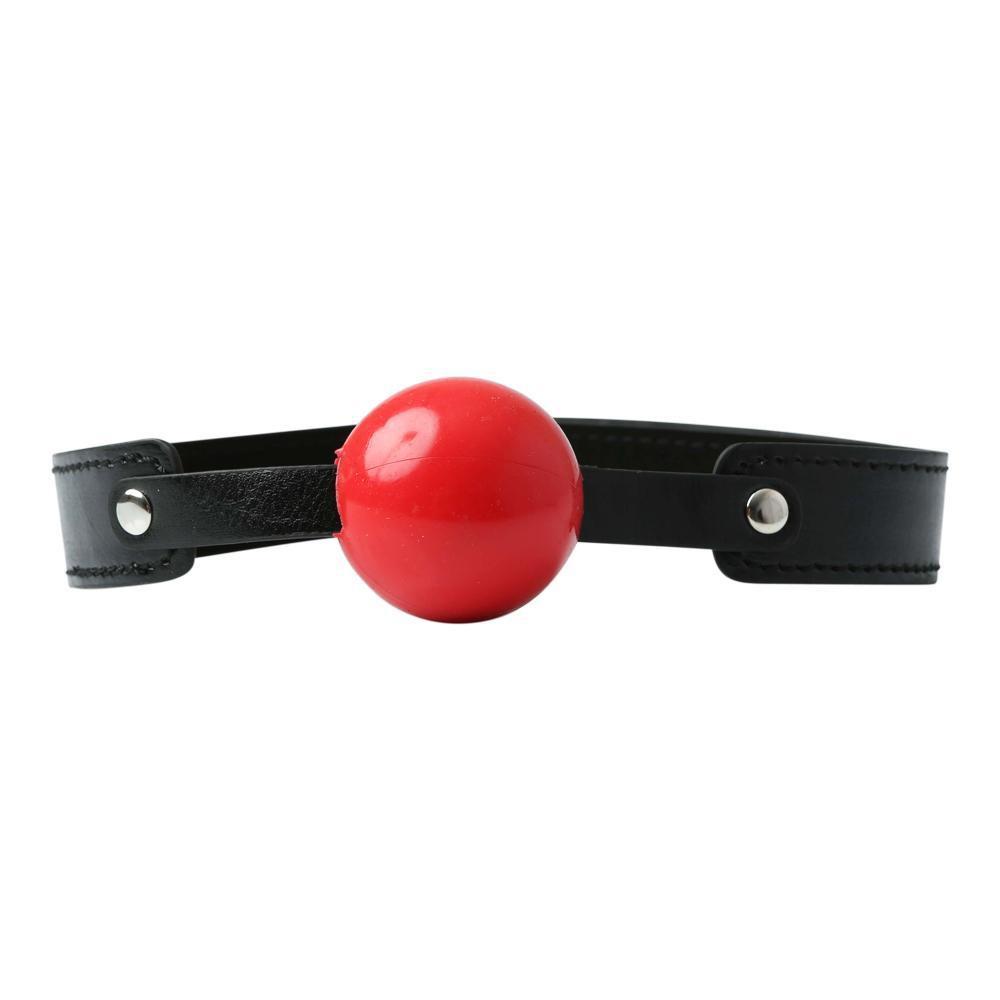 Sex & Mischief Bondage Solid Red Ball Gag Bondage & Fetish Sportsheets International Red/Black