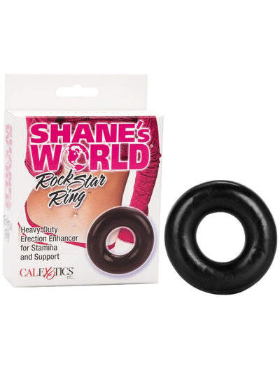 Shane’s World Rock Star Cock Ring More Toys CalExotics Black 