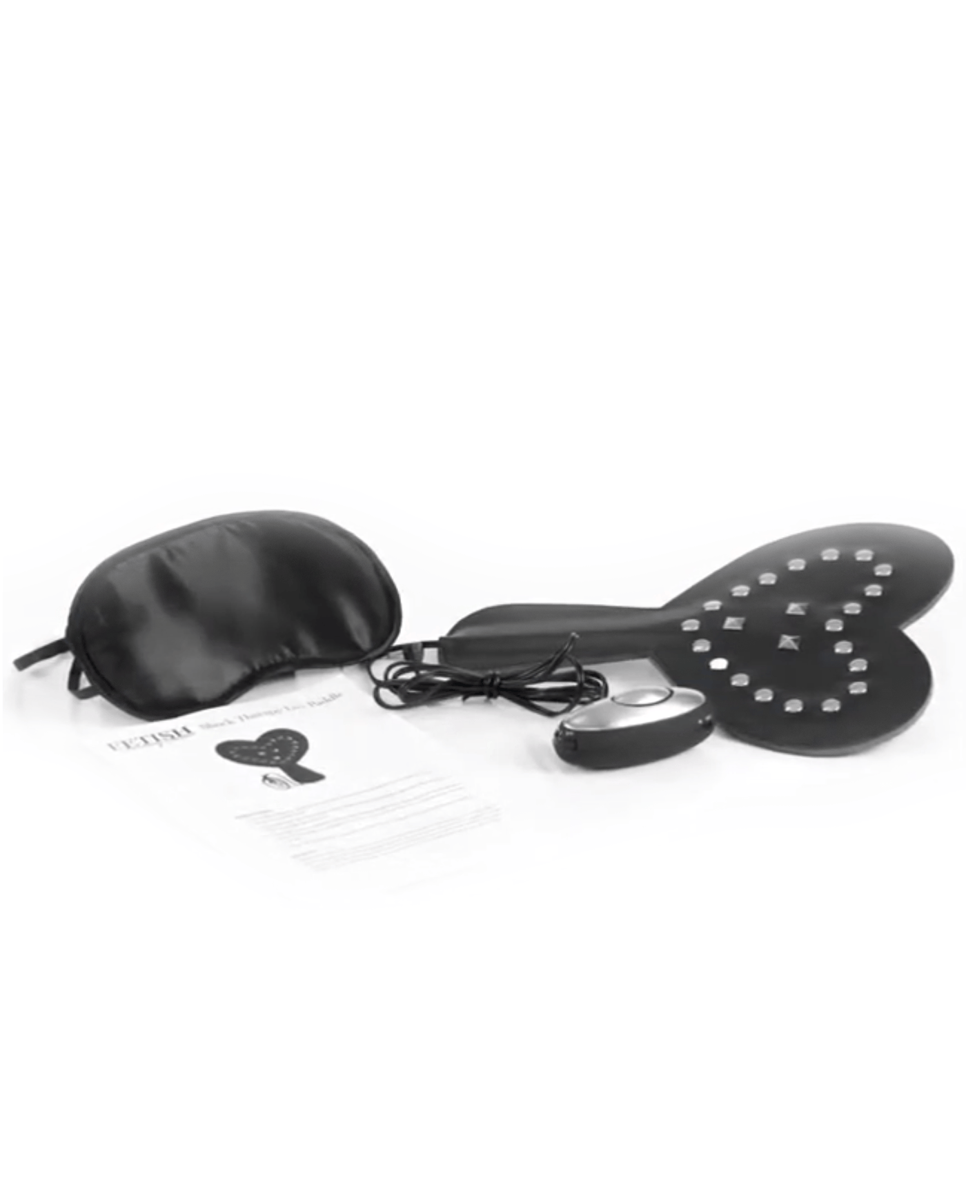 Fetish Fantasy Shock Therapy Luv Paddle Bondage & Fetish Pipedream Products Black/Silver