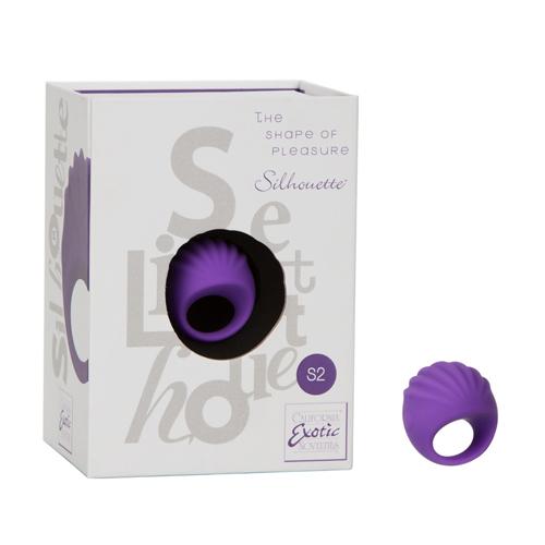 Silhouette S2 Finger Ring Massager Vibrators CalExotics Purple