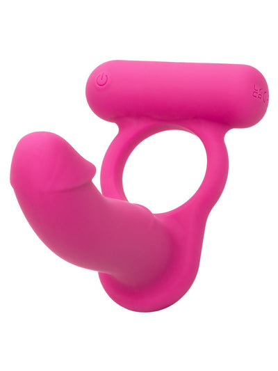 Rechargeable Double Diver Couples Enhancer More Toys CalExotics Pink
