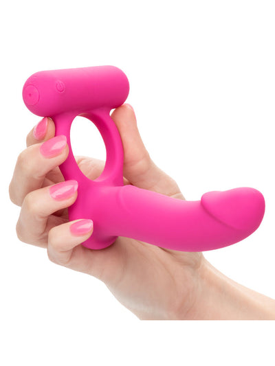 Rechargeable Double Diver Couples Enhancer More Toys CalExotics Pink