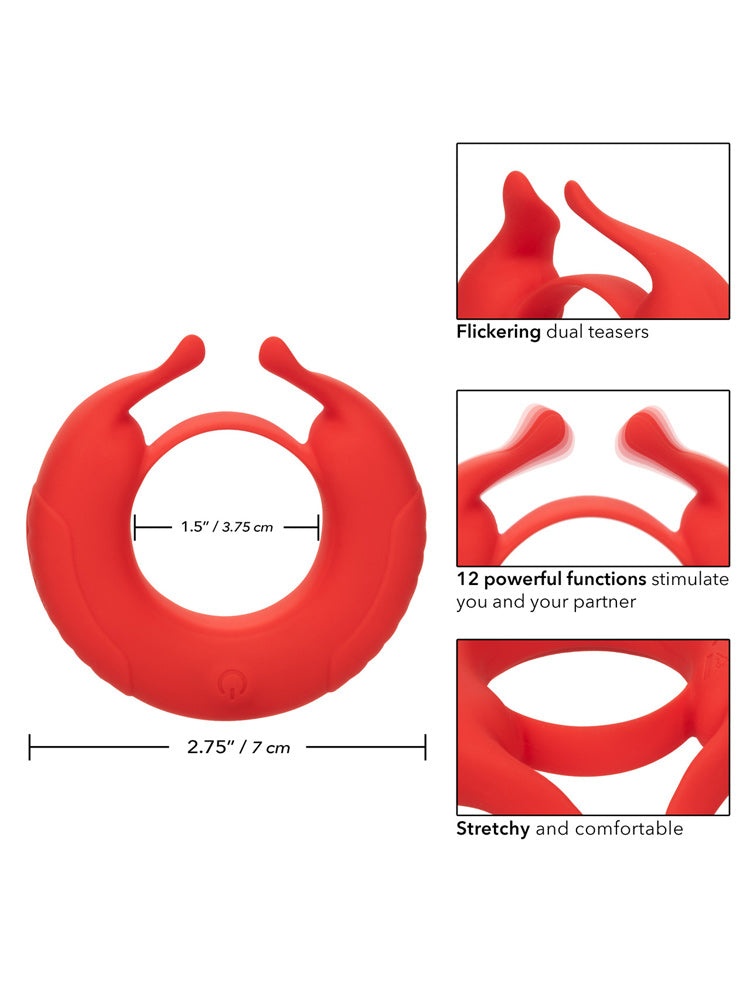 Rechargeable Taurus Couples Enhancer Ring More Toys CalExotics Red