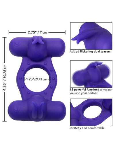Silicone Rechargeable Triple Orgasm Ring