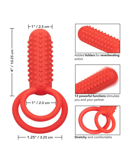Silicone Rechargeable Vertical Dual Ring