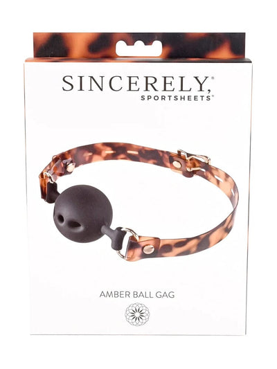 Amber Collection Breathable Ball Gag Bondage & Fetish Sportsheets International Amber