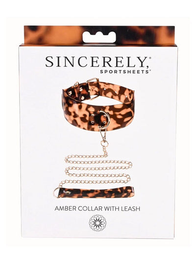 Amber Collection Collar & Leash Set Bondage & Fetish Sportsheets International Amber