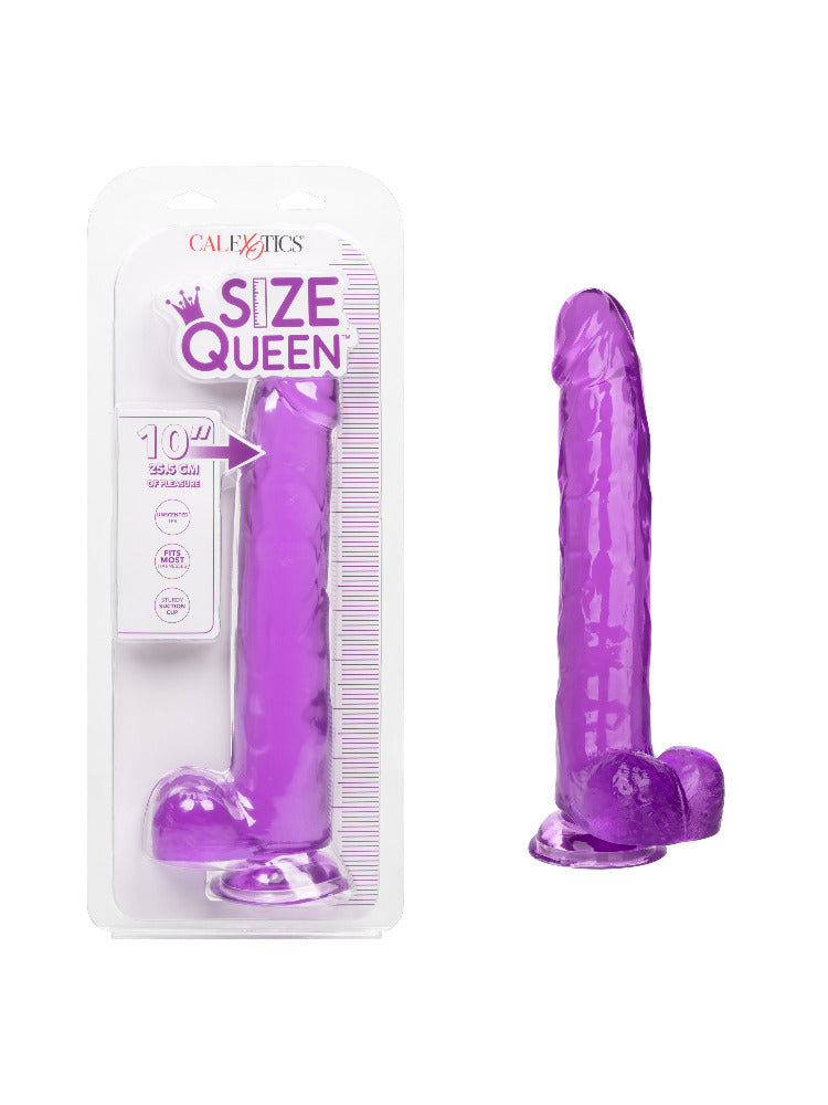 Size Queen Semi-Realistic Dildo Dildos CalExotics 10" Purple