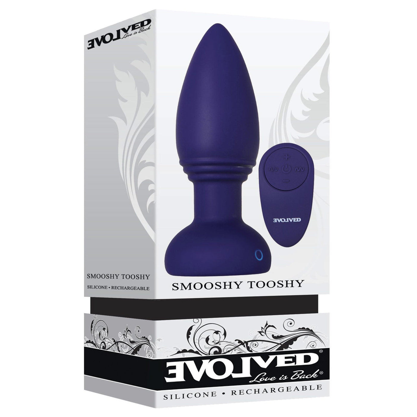 Smooshy Tooshy Remote Control Butt Plug Anal Toys Evolved Novelties Purple
