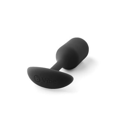 SSnug Plug Weighted Silicone Butt Plugs Anal Toys B-Vibe Medium Black