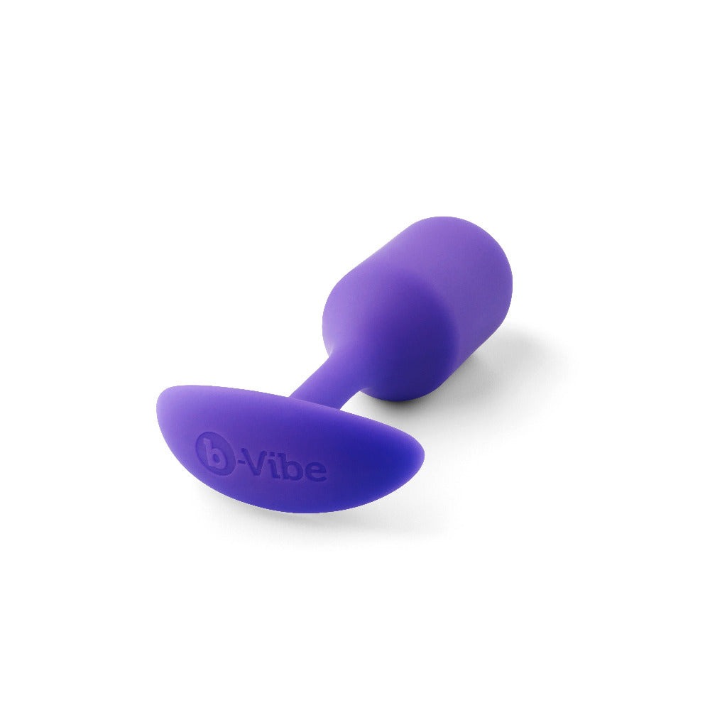 SSnug Plug Weighted Silicone Butt Plugs Anal Toys B-Vibe Medium Purple