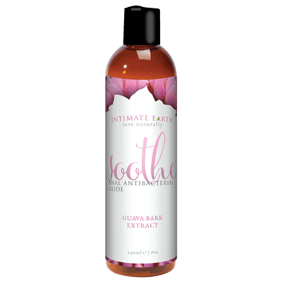 Soothe Anal Glide with Guava Bark Extract Lubes and Massage Intimate Earth 8 oz