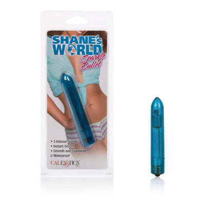 Shane’s World Sparkle Bullet Vibrators CalExotics Blue 