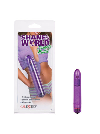 Shane’s World Sparkle Bullet Vibrators CalExotics Purple 