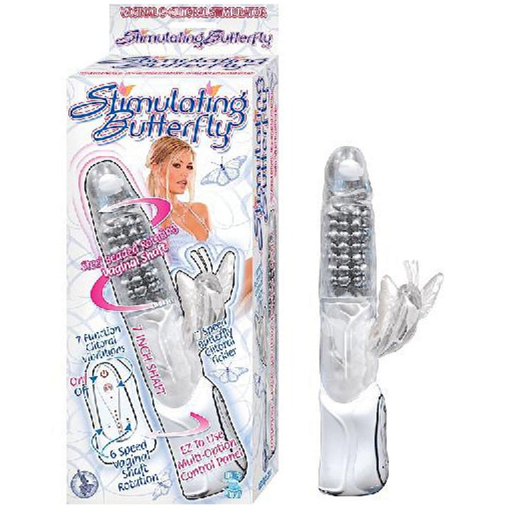 Stimulating Butterfly Rabbit Vibrator with Rotating Beads | Cupid Boutique