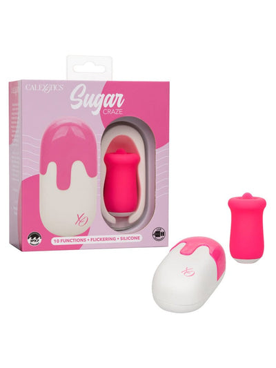 Sugar Craze Flickering Tongue Stimulator Vibrators CalExotics Pink